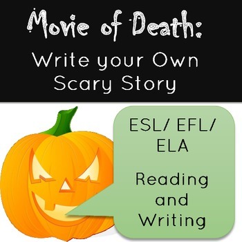 Preview of Halloween Scary Story Writing Lesson Plan: Movie of Death