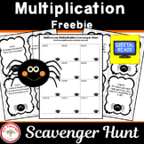 Halloween Scavenger Hunt Multiplication Freebie