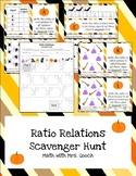 Halloween Scavenger Hunt - Writing Ratios, Ratio Tables, T
