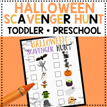 Preview of Halloween Scavenger Hunt for Toddlers and Preschoolers