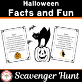 Halloween Scavenger Hunt and riddles match-up activity