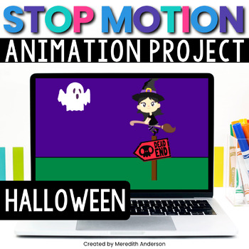 Preview of Halloween STEM Activity Digital Stop Motion Animation Technology Google Slides™