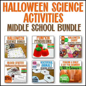 Preview of Easy and Fun Halloween Science Activities for Middle and High School Bundle