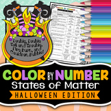 Halloween Science Activity - States of Matter Color By Number