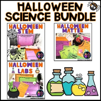 Preview of Halloween Science Bundle STEM Science Labs and Matter