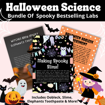Preview of Halloween Science Bundle | States of Matter | Acids and Bases | Chemistry Lab