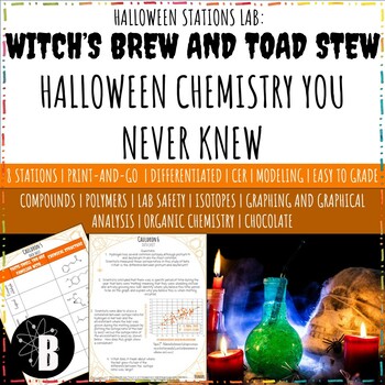Preview of Halloween Science Chemistry Stations Lab: Halloween Chemistry You Never Knew