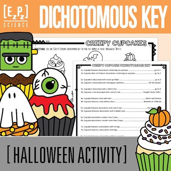 Preview of  Dichotomous Keys Activity | Halloween Science Classification