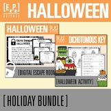 Halloween Science Escape Room and Dichotomous Key Activity Bundle