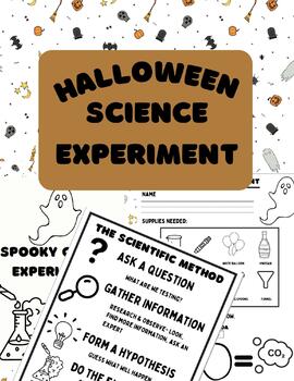 Preview of Halloween Science Experiment: Grades K-5th/Special Education