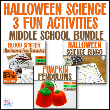 Preview of Halloween Science Experiments for Middle School | Easy and Fun Bundle