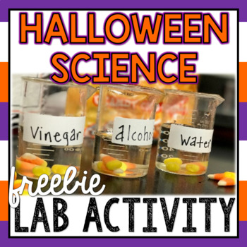 Preview of Halloween Science FREEBIE: Dissolving Candy Corn
