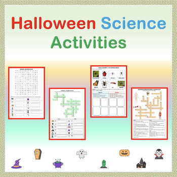 Preview of Halloween Science Activities - No Prep, Printable Science Puzzles and Worksheets