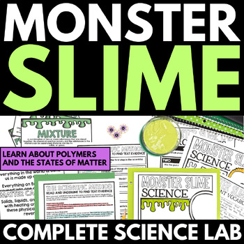 Preview of Halloween Science Experiment Activity - Slime Lab - Scientific Method Project