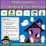 Halloween Scrambled Sentences Center