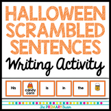 Halloween Scrambled Sentences Writing Formation Activity