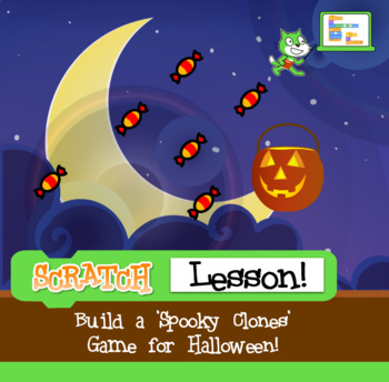 Preview of Halloween Scratch Lesson:  Spooky Clones!