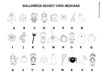 Halloween Secret Code by What The Teacher Learned | TpT