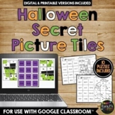 Halloween Secret Picture Tiles Activity Distance Learning 