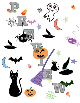 Preview of Halloween Seek and Find (Read tips to make it a sensory activity)