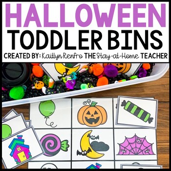 Preview of Halloween Toddler Sensory Bin Activities | Homeschool Preschool | Tot School