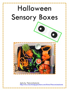 Preview of FREEBIE!  Halloween Sensory Boxes for Pre-K Students and Kids with Special Needs
