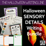Halloween Sensory Details Writing Bundle: ELA 4-8