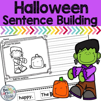 Preview of Halloween Sentence Building