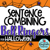 Halloween Sentence Combining Bell Ringers for Secondary English