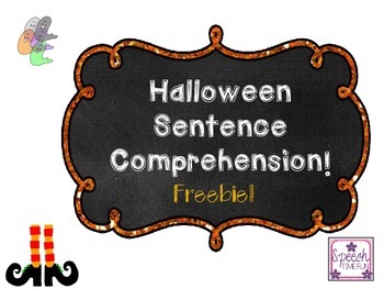 Preview of Halloween Sentence Comprehension