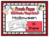 Halloween Shape Hole Punch Cards / Bingo Dauber Coloring Pages