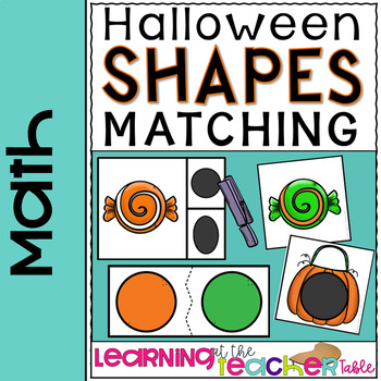 Preview of Halloween Shape Matching - Shape Sort - 2D Shapes
