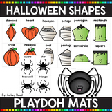 Halloween Shapes Playdoh Mats