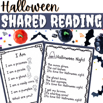 Preview of Halloween Shared Reading - Sight Words, CVC, Fluency & Comprehension Practice