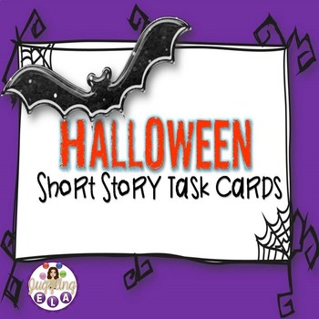 Preview of Halloween Short Story Starters Task Cards (CCSS for grades 5-12)