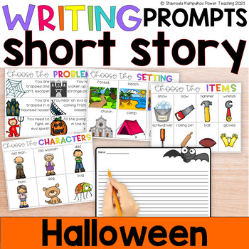 Preview of Halloween Short Story Writing Prompts  Write a Scary Story 