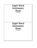 Halloween Sight Word Book