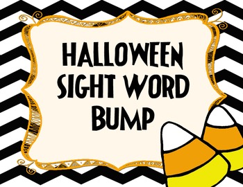 Preview of Halloween Sight Word Bump