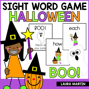 Preview of Halloween Sight Word Game - Halloween Activities - Halloween Word Center