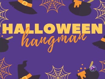 Preview of Halloween Sight Words Hangman Power Point Game
