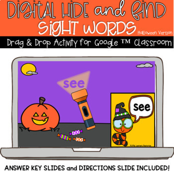 Preview of Halloween-Sight Words-Hide and Find