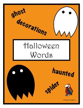 Preview of Halloween Sight Words on Ghosts