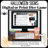 ASL Halloween Signs Dice Game!  Print and Digital Versions