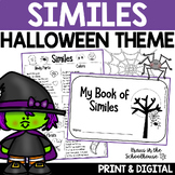 Halloween Similes Activities and Worksheets | Figurative Language