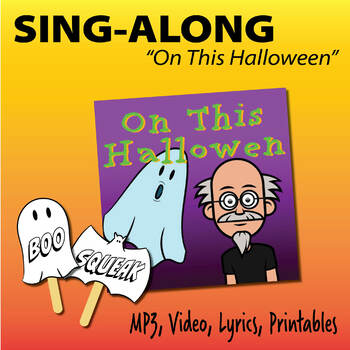Preview of Halloween Sing-Along Song & Video | MP3, Video, Printables