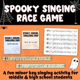 Halloween Singing Race Music Game for Middle School and Hi