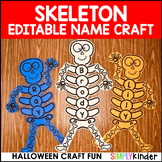 Halloween Skeleton Editable Name Craft,  Halloween Bulletin Board