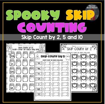 Preview of Skip Counting- Halloween Themed
