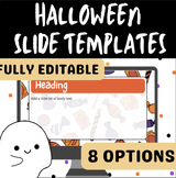 Halloween Slide Templates Fully Editable Backgrounds Prese