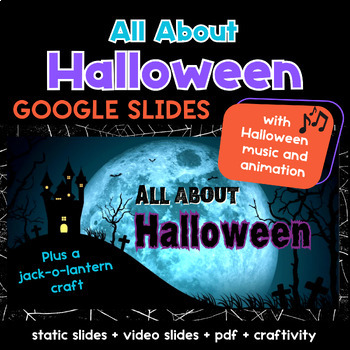 Preview of Halloween Slides | History of Halloween PowerPoint | Halloween Craftivity